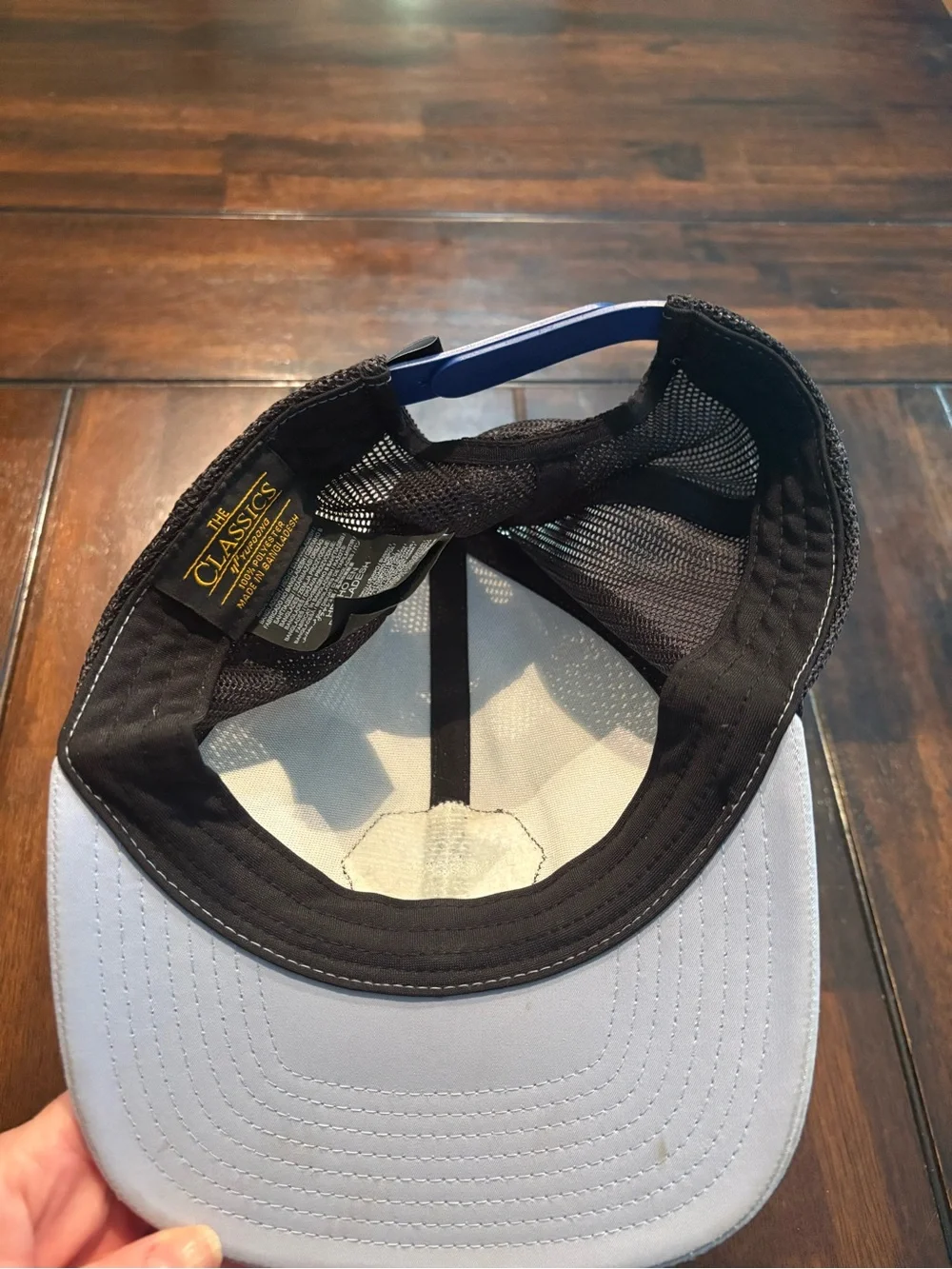 The Classic White and Black Hat with Red Hex Logo Patch